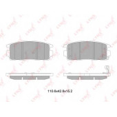 Колодки тормозные дисковые задний для CHEVROLET CAPTIVA(C100,C140), EQUINOX / OPEL ANTARA <b>LYNXauto BD-1817</b>
