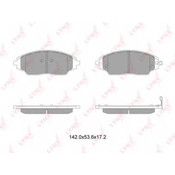 Колодки тормозные дисковые <b>LYNXauto BD-1818</b>