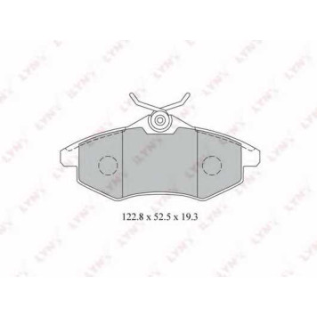 Колодки тормозные дисковые передний для CITROEN C2(JM#), C3(FC#) <b>LYNXauto BD-2204</b>