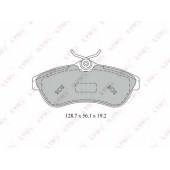 Колодки тормозные дисковые передний для CITROEN C2(JM#), C3(FC#,HB#) <b>LYNXauto BD-2205</b>