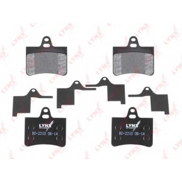 Колодки тормозные дисковые задний для CITROEN C5(DC#,DE#,RC#,RE#) <b>LYNXauto BD-2210</b>-1