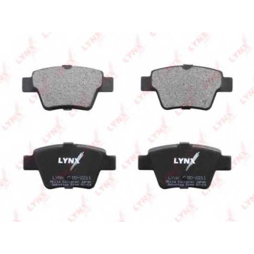 Колодки тормозные дисковые задний для CITROEN C4(LA#,LC#) / PEUGEOT 307(3A/C,3B,3E,3H) <b>LYNXauto BD-2211</b>-1