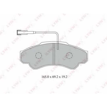 Колодки тормозные дисковые передний для CITROEN JUMPER(230,230L,230P,244,Z#) / FIAT DUCATO(230,230L,244,Z#) / PEUGEOT BOXER(230L,230P,244,Z#,ZCT#) <b>LYNXauto BD-2216</b>