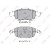 Колодки тормозные дисковые передний для CITROEN BERLINGO(B9), C4(B7,UA#,UD#), DS4 / PEUGEOT 5008, PARTNER <b>LYNXauto BD-2223</b>