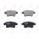 Колодки тормозные дисковые задний для CITROEN C4(UA#,UD#) <b>LYNXauto BD-2226</b>
