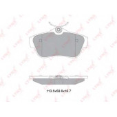 Колодки тормозные дисковые задний для CITROEN JUMPY / FIAT SCUDO(270, 272) / PEUGEOT EXPERT(VF3A#, VF3U#, VF3V#, VF3X#) <b>LYNXauto BD-2228</b>