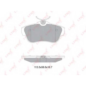 Колодки тормозные дисковые задний для CITROEN JUMPY / FIAT SCUDO(270, 272) / PEUGEOT EXPERT(VF3A#, VF3U#, VF3V#, VF3X#) <b>LYNXauto BD-2228</b>