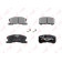 Колодки тормозные дисковые передний для DAIHATSU MOVE(L6#,L9#), SIRION(M1), YRV(M2) / MITSUBISHI L 200(K6#T,K7#T) <b>LYNXauto BD-2401</b>