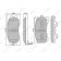 Колодки тормозные дисковые передний для DAIHATSU MOVE(L6#,L9#), SIRION(M1), YRV(M2) / MITSUBISHI L 200(K6#T,K7#T) <b>LYNXauto BD-2401</b>