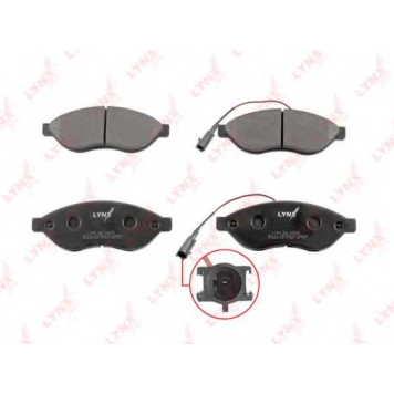 Колодки тормозные дисковые передний для CITROEN JUMPER, ZX(N2) / FIAT DUCATO(250,290) / PEUGEOT BOXER <b>LYNXauto BD-2828</b>-1