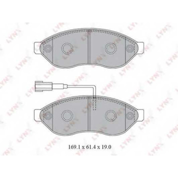Колодки тормозные дисковые передний для CITROEN JUMPER, ZX(N2) / FIAT DUCATO(250,290) / PEUGEOT BOXER <b>LYNXauto BD-2828</b>