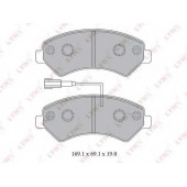 Колодки тормозные дисковые передний для CITROEN JUMPER / FIAT DUCATO(250,290) / PEUGEOT BOXER <b>LYNXauto BD-2829</b>