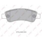 Колодки тормозные дисковые задний для CITROEN JUMPER / FIAT DUCATO(250,290) / PEUGEOT BOXER <b>LYNXauto BD-2830</b>