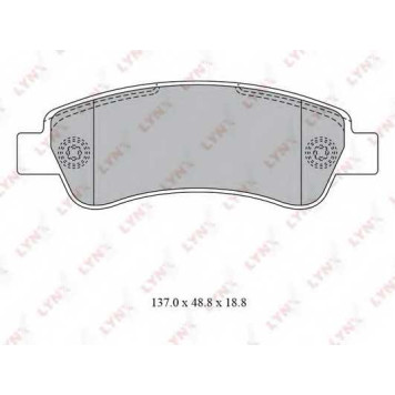 Колодки тормозные дисковые задний для CITROEN JUMPER / FIAT DUCATO(250,290) / PEUGEOT BOXER <b>LYNXauto BD-2830</b>