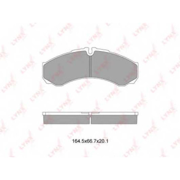Колодки тормозные дисковые <b>LYNXauto BD-2833</b>