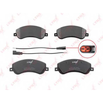 Колодки тормозные дисковые передний для FORD TRANSIT TOURNEO, TRANSIT / VW AMAROK(2H#,S1B) <b>LYNXauto BD-3002</b>-1