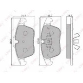Колодки тормозные дисковые передний для FORD GALAXY, MONDEO, S-MAX / LAND ROVER FREELANDER / VOLVO S60, S80, V60, V70, XC70 CROSS COUNTRY, XC70 <b>LYNXauto BD-3004</b>