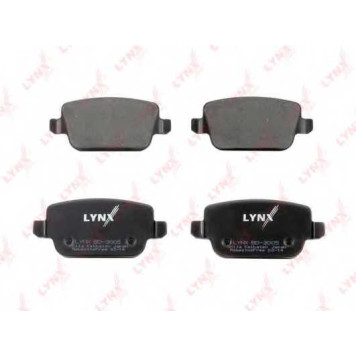 Колодки тормозные дисковые задний для FORD FOCUS, GALAXY, KUGA, MONDEO, S-MAX / LAND ROVER FREELANDER / VOLVO S80, V70, XC70 CROSS COUNTRY, XC70 <b>LYNXauto BD-3005</b>-1