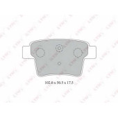 Колодки тормозные дисковые задний для FORD MONDEO(B4Y,B5Y,BWY) <b>LYNXauto BD-3008</b>