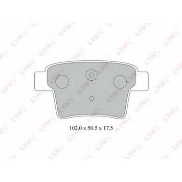 Колодки тормозные дисковые задний для FORD MONDEO(B4Y,B5Y,BWY) <b>LYNXauto BD-3008</b>