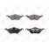 Колодки тормозные дисковые передний для FORD FOCUS(DAW,DBW,DFW,DNW) <b>LYNXauto BD-3009</b>