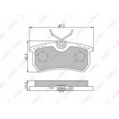 Колодки тормозные дисковые задний для FORD FIESTA(JD#,JH#), FOCUS(DAW,DBW,DFW,DNW) <b>LYNXauto BD-3010</b>