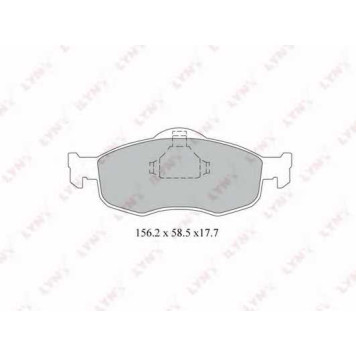 Колодки тормозные дисковые передний для FORD COUGAR(EC#), MONDEO(BAP,BFP,BNP,GBP), SCORPIO(GAE,GFR,GGE,GGR,GNR) <b>LYNXauto BD-3011</b>