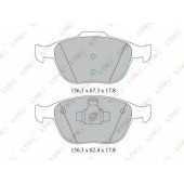 Колодки тормозные дисковые передний для FORD FIESTA(JD#,JH#), FOCUS(DAW,DBW,DNW), TOURNEO CONNECT, TRANSIT CONNECT(P65#,P70#,P80#) <b>LYNXauto BD-3022</b>