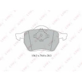 Колодки тормозные дисковые передний для FORD GALAXY(WGR) / VW SHARAN(7M6,7M8,7M9) <b>LYNXauto BD-3023</b>