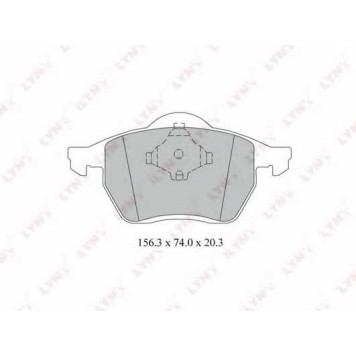 Колодки тормозные дисковые передний для FORD GALAXY(WGR) / VW SHARAN(7M6,7M8,7M9) <b>LYNXauto BD-3023</b>