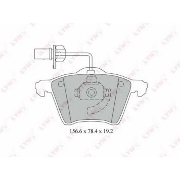 Колодки тормозные дисковые передний для FORD GALAXY(WGR) / VW SHARAN(7M6,7M8,7M9) <b>LYNXauto BD-3026</b>