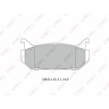 Колодки тормозные дисковые задний для MAZDA 626(GE,GF), MX-6(GE), XEDOS 6(CA) <b>LYNXauto BD-3029</b>