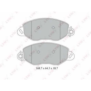 Колодки тормозные дисковые передний для FORD TRANSIT(FA# #,FB# #,FC# #,FD# #,FM# #,FN# #,FS# #,FZ# #) <b>LYNXauto BD-3032</b>