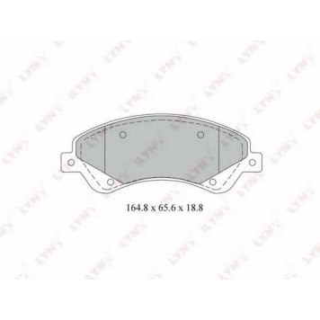 Колодки тормозные дисковые передний для FORD TRANSIT TOURNEO, TRANSIT <b>LYNXauto BD-3034</b>