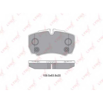 Колодки тормозные дисковые задний для FORD TRANSIT <b>LYNXauto BD-3035</b>
