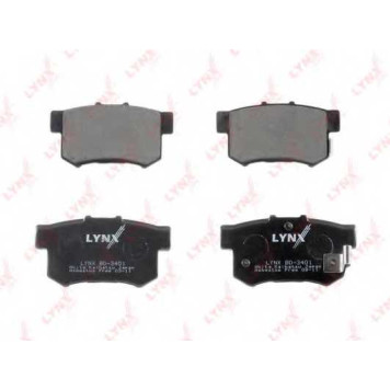 Колодки тормозные дисковые задний для ACURA INTEGRA / HONDA ACCORD, CIVIC, CR, CR-Z, INSPIRE, INTEGRA, JAZZ, LEGEND, PRELUDE, S2000, SHUTTLE, STREAM <b>LYNXauto BD-3401</b>-1
