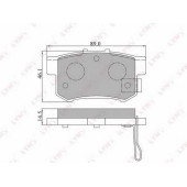Колодки тормозные дисковые задний для ACURA INTEGRA / HONDA ACCORD, CIVIC, CR, CR-Z, INSPIRE, INTEGRA, JAZZ, LEGEND, PRELUDE, S2000, SHUTTLE, STREAM <b>LYNXauto BD-3401</b>