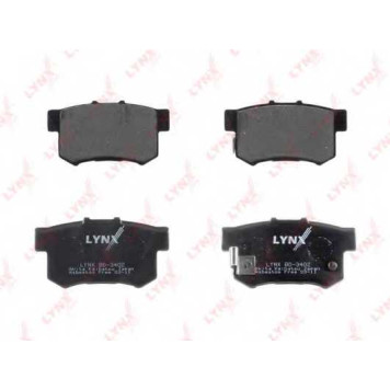 Колодки тормозные дисковые задний для ACURA LEGEND / HONDA ACCORD(CB), CIVIC(EJ,EK,EP,EU,EV), LEGEND(HS,KA,KA3), PRELUDE(BB) <b>LYNXauto BD-3402</b>-1