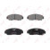 Колодки тормозные дисковые передний для HONDA ACCORD, CIVIC, FR, ODYSSEY, SHUTTLE, STEPWGN, STREAM <b>LYNXauto BD-3403</b>