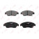 Колодки тормозные дисковые передний для HONDA AIRWAVE, CITY, CIVIC, CR-Z, CRX, INTEGRA <b>LYNXauto BD-3406</b>