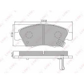 Колодки тормозные дисковые передний для HONDA AIRWAVE, CITY, CIVIC, CR-Z, CRX, INTEGRA <b>LYNXauto BD-3406</b>