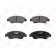 Колодки тормозные дисковые передний для HONDA CAPA, CITY(GM), CIVIC(EG,EH,EJ,EK,EM1,MA,MB), JAZZ(GD,GE) <b>LYNXauto BD-3407</b>
