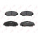Колодки тормозные дисковые передний для HONDA ACCORD(CM), FR(BE), STREAM(RN) <b>LYNXauto BD-3411</b>