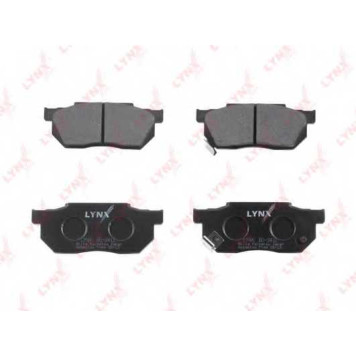 Колодки тормозные дисковые передний для HONDA ACCORD(AC, AD), CITY(CG#), CIVIC(AG, AH, AJ, AK, AL, AM, AU, ED, EG, EH), CRX(ED, EE), PRELUDE(AB) <b>LYNXauto BD-3412</b>-1