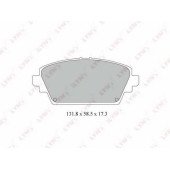 Колодки тормозные дисковые передний для HONDA ACCORD(CF,CG,CH,CK) / NISSAN ALMERA TINO(V10), PRIMERA(P11,P12,WP12) <b>LYNXauto BD-3422</b>