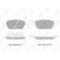 Колодки тормозные дисковые передний для HONDA ACCORD(CU), CIVIC(FB,FG,FK) <b>LYNXauto BD-3423</b>