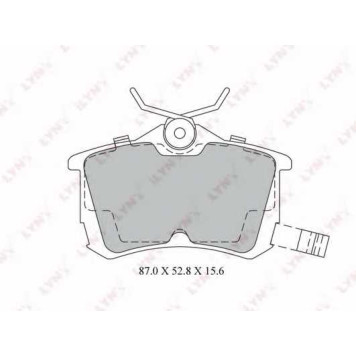 Колодки тормозные дисковые задний для HONDA ACCORD(CF,CG,CH,CK,CL,CM) <b>LYNXauto BD-3425</b>
