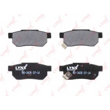 Колодки тормозные дисковые задний для ACURA INTEGRA / HONDA ACCORD, BEAT, CITY, CIVIC, CONCERTO, CRX, INTEGRA, JAZZ, PRELUDE <b>LYNXauto BD-3428</b>-1