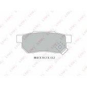 Колодки тормозные дисковые задний для ACURA INTEGRA / HONDA ACCORD, BEAT, CITY, CIVIC, CONCERTO, CRX, INTEGRA, JAZZ, PRELUDE <b>LYNXauto BD-3428</b>