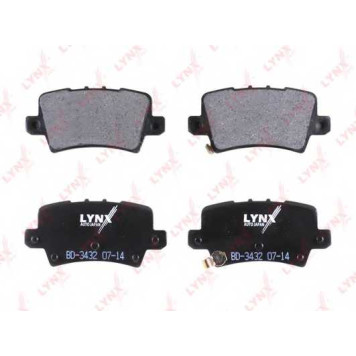 Колодки тормозные дисковые задний для HONDA CIVIC(FK,FN) <b>LYNXauto BD-3432</b>-1